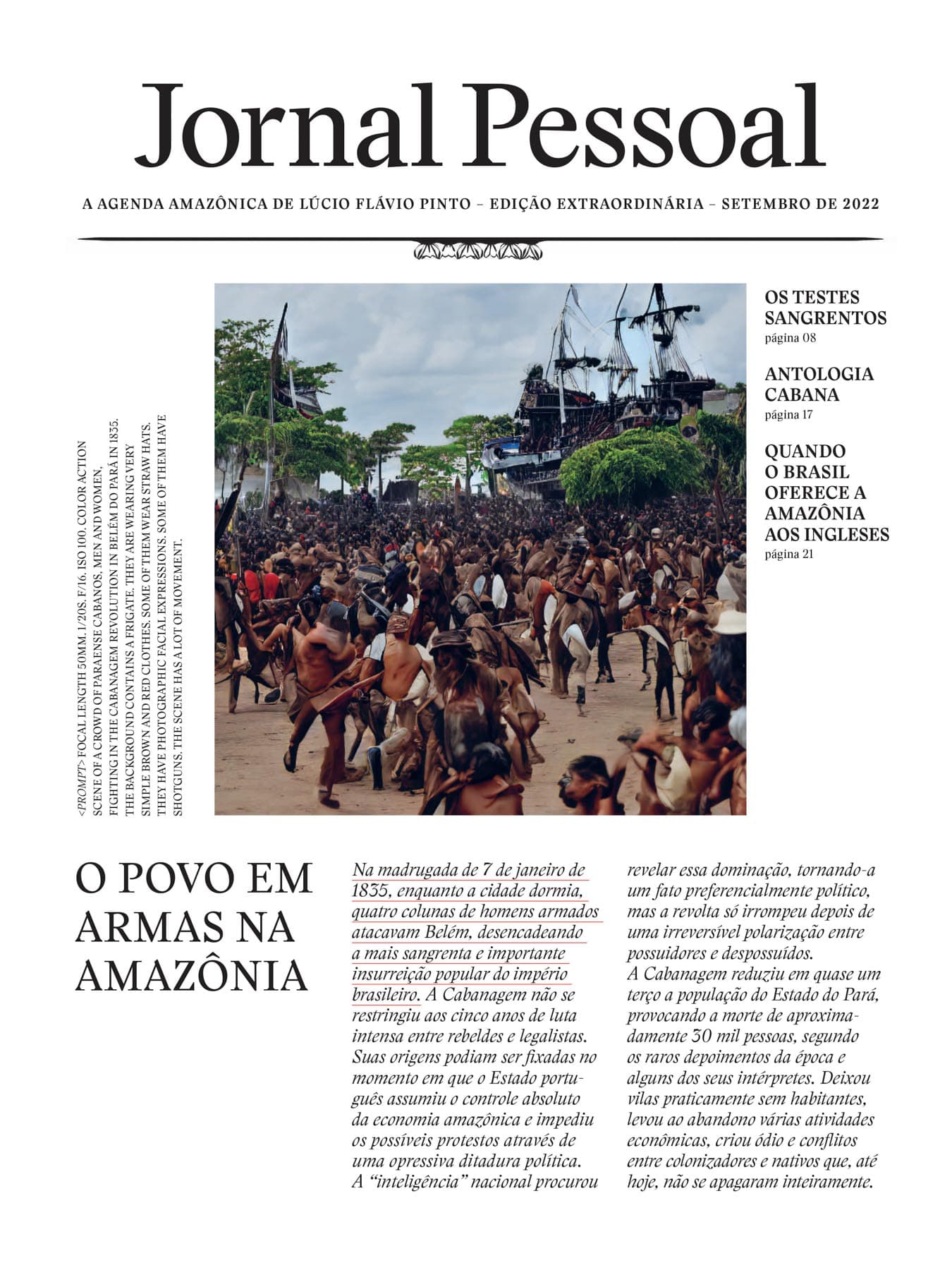 Jornal Pessoal | Edição Extraordinária